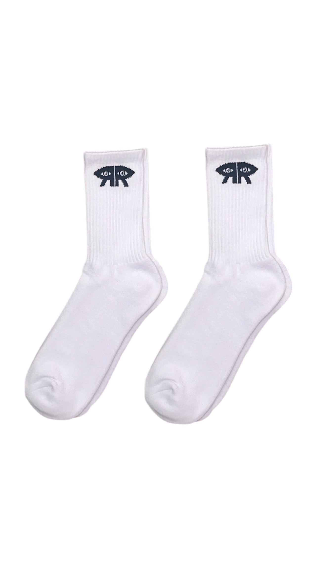 SIGNATURE WHITE BLURRED SOCKS (2 PACK)