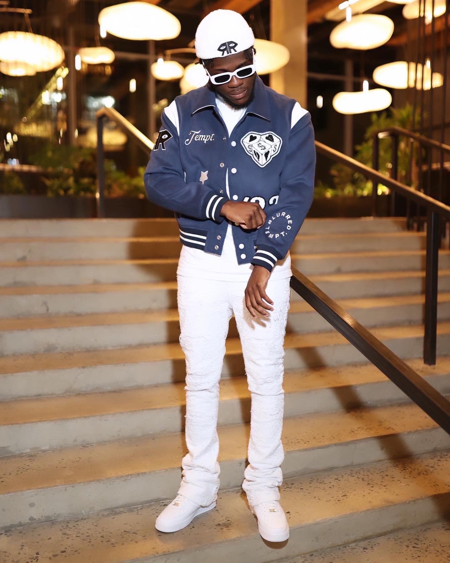 MIDNIGHT BLUE VARSITY JACKET