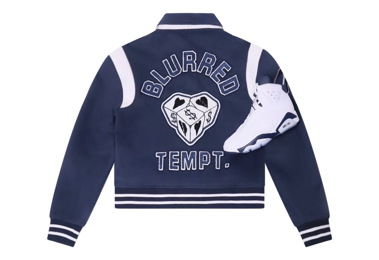 MIDNIGHT BLUE VARSITY JACKET