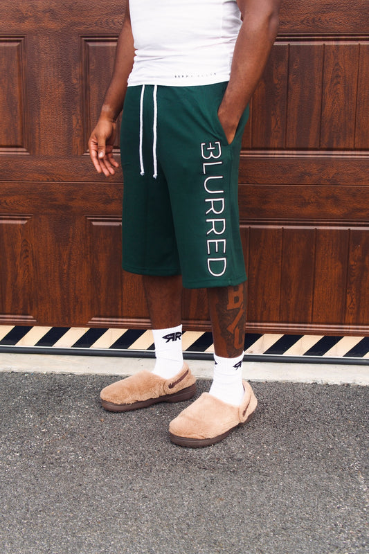 GREEN 3/4 THERMAL SHORTS