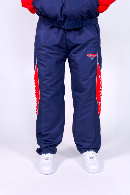 NAVY BLUE/ RED WINDBREAKER PANTS