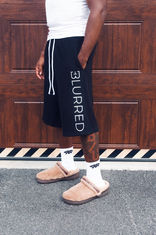 BLACK 3/4 THERMAL SHORTS