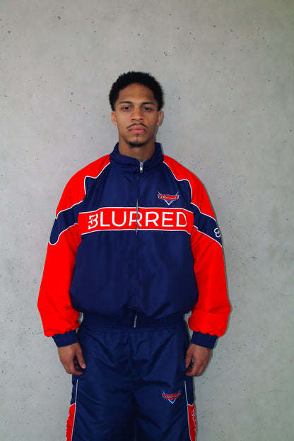 NAVY BLUE/ RED WINDBREAKER JACKET