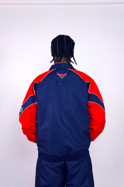 NAVY BLUE/ RED WINDBREAKER JACKET