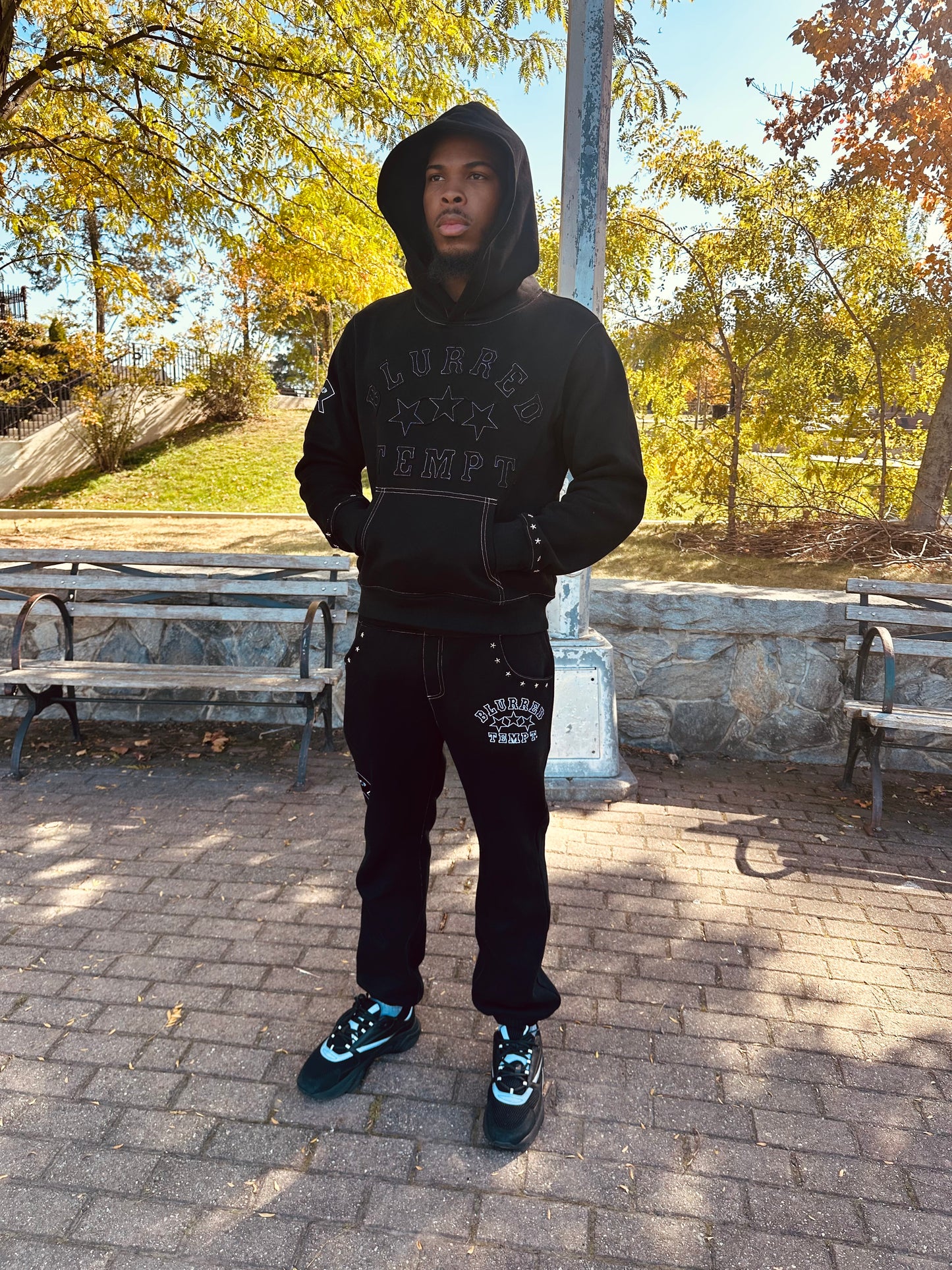 BLACK CHROMESTAR SWEATSUIT