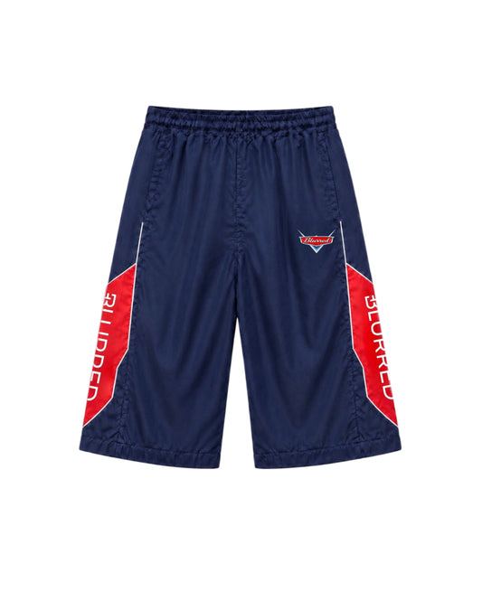 NAVY BLUE/ RED WINBREAKER SHORTS