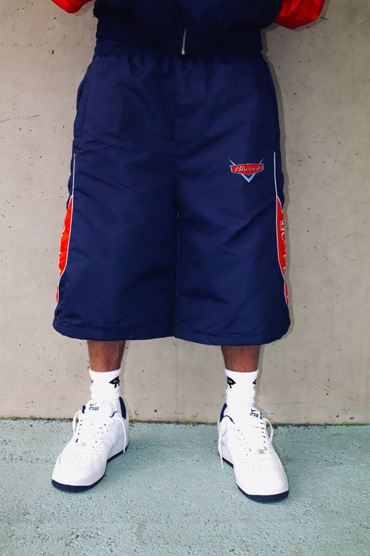 NAVY BLUE/ RED WINBREAKER SHORTS