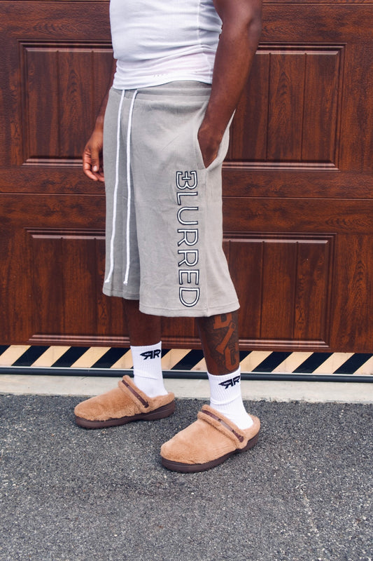 GREY 3/4 THERMAL SHORTS
