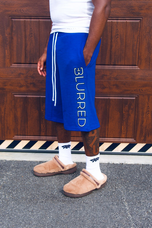 BLUE 3/4 THERMAL SHORTS