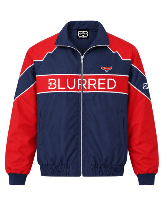 NAVY BLUE/ RED WINDBREAKER JACKET