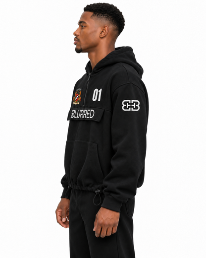 DERBY WAFFLE KNIT HOODIE