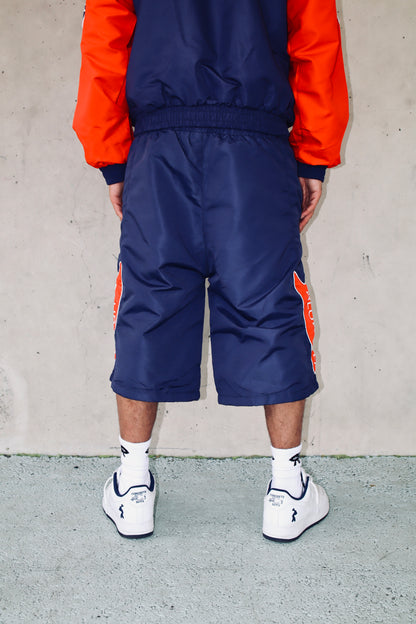 NAVY BLUE/ RED WINBREAKER SHORTS