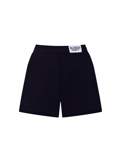 BLACK "CHROME STAR" SHORTS