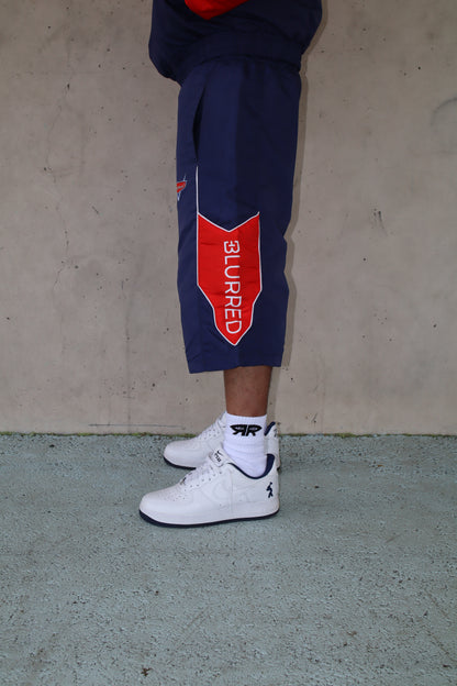 NAVY BLUE/ RED WINBREAKER SHORTS