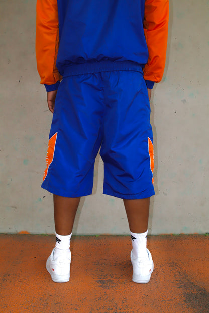 ORANGE/ BLUE WINDBREAKER SHORTS