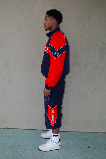 NAVY BLUE/ RED WINDBREAKER JACKET