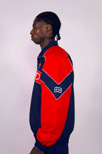 NAVY BLUE/ RED WINDBREAKER JACKET