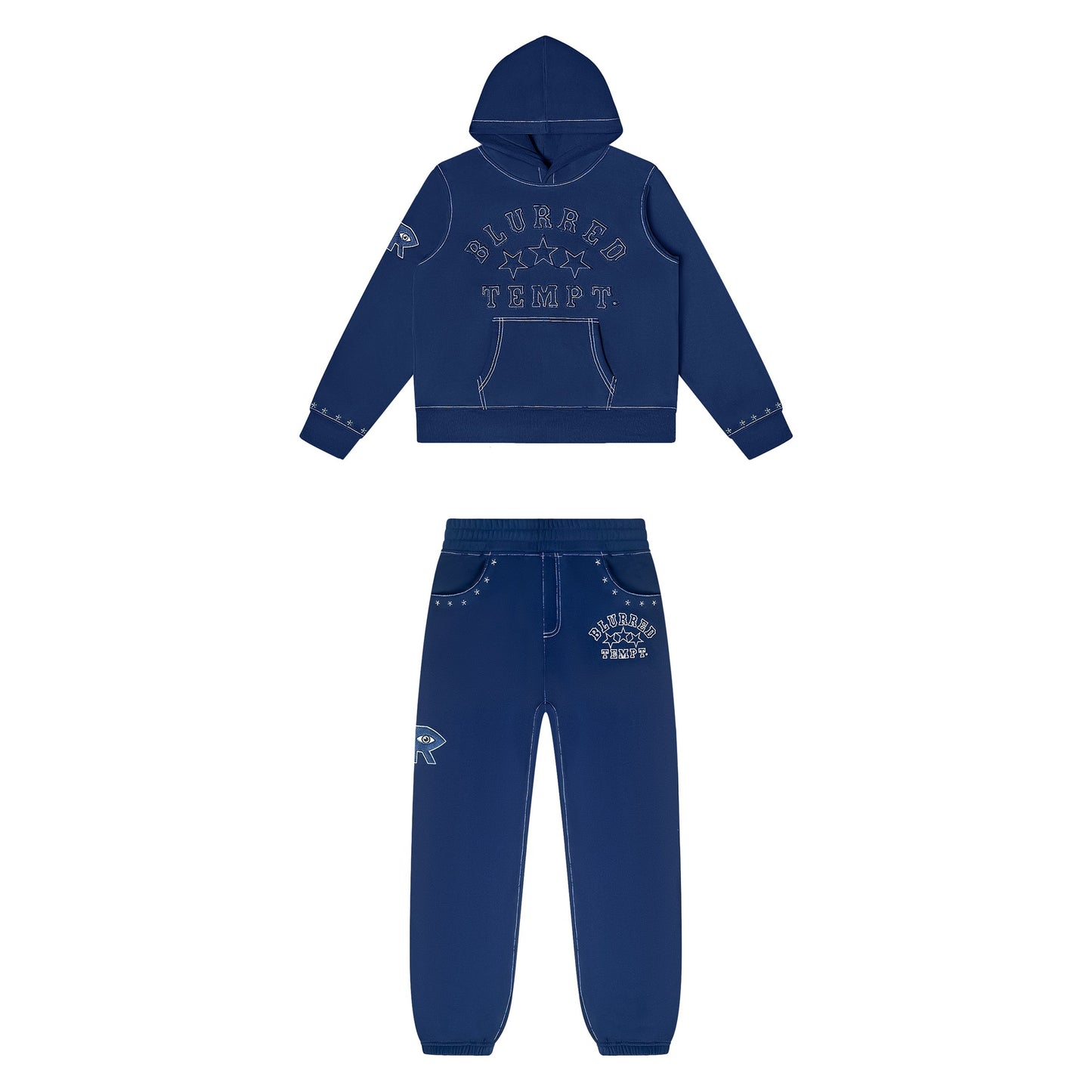 NAVY BLUE CHROMESTAR SWEATSUIT