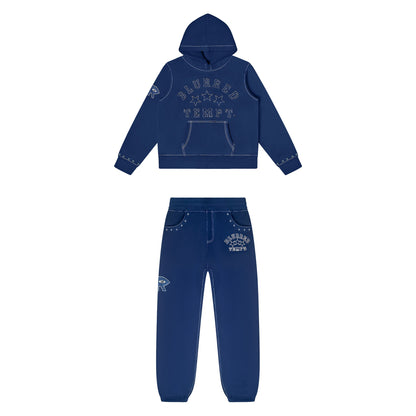 NAVY BLUE CHROMESTAR SWEATSUIT