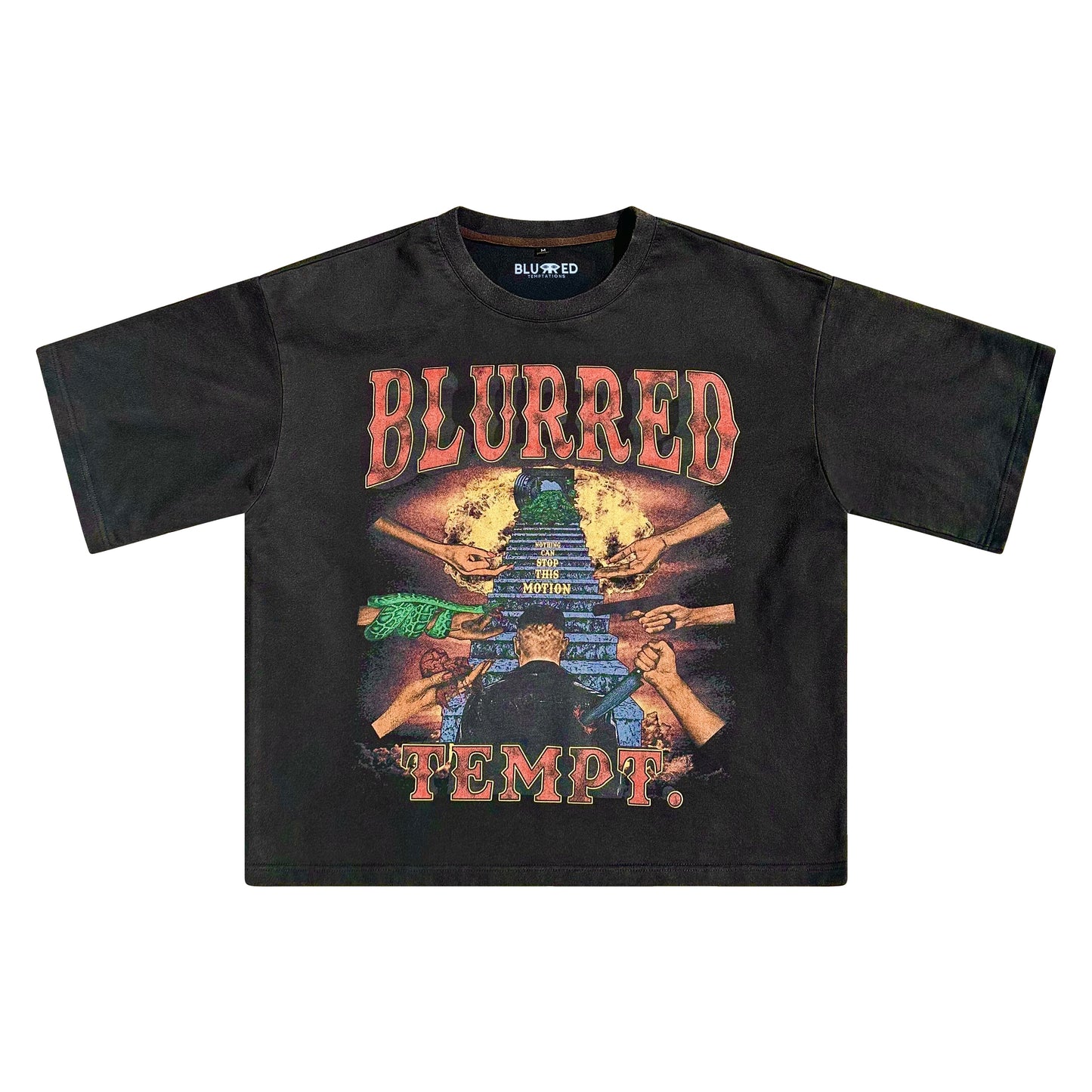 BLACK "UNCONQUERABLE" TEE