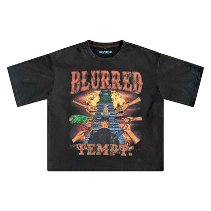 BLACK "UNCONQUERABLE" TEE