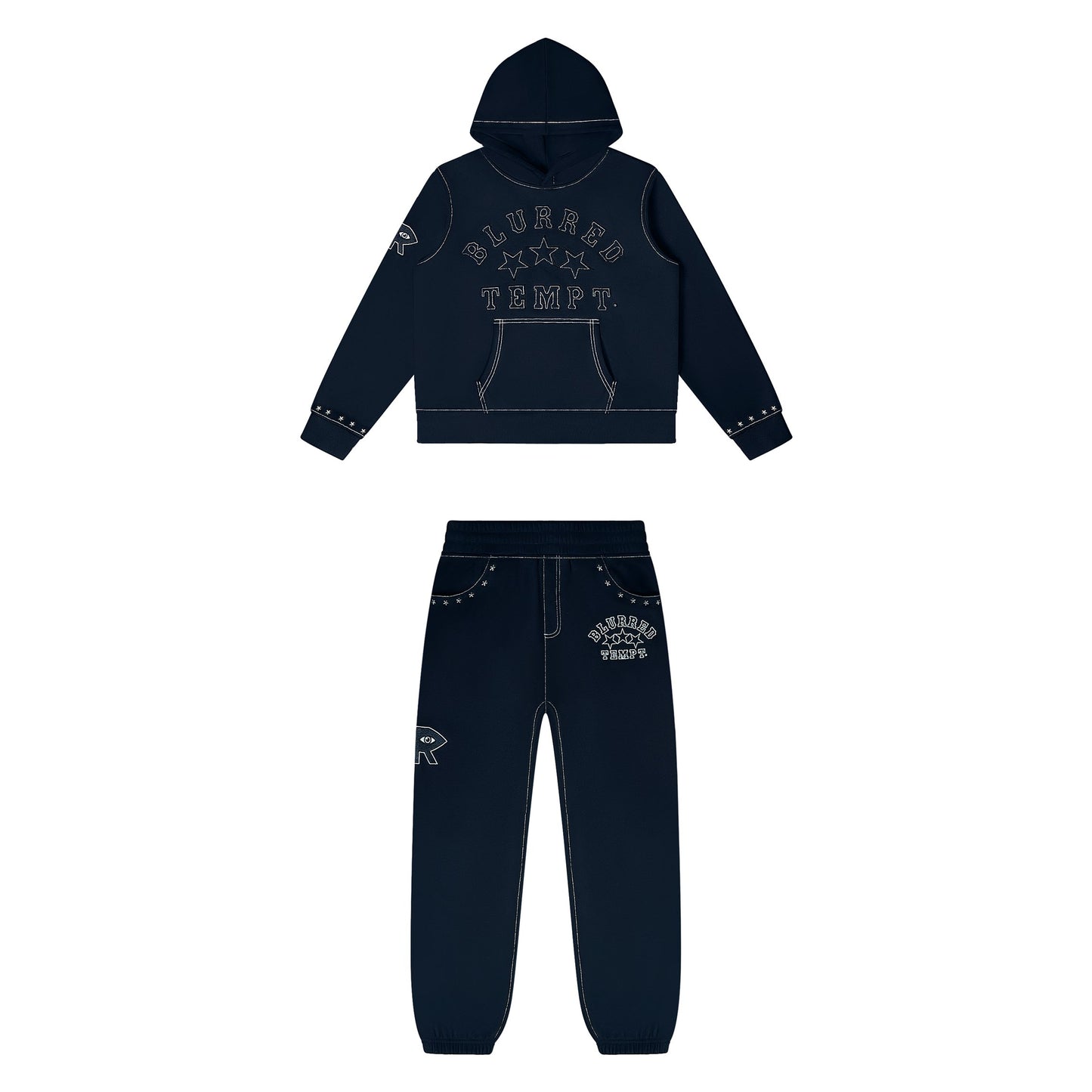 BLACK CHROMESTAR SWEATSUIT