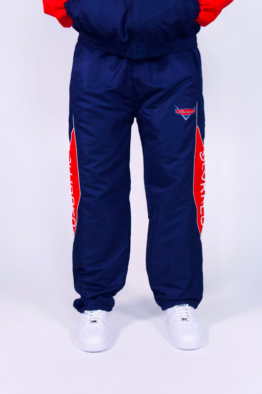 NAVY BLUE/ RED WINDBREAKER PANTS