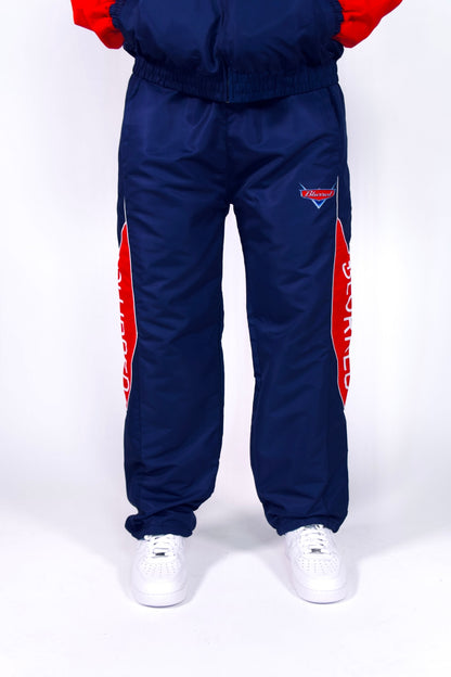 NAVY BLUE/ RED WINDBREAKER PANTS