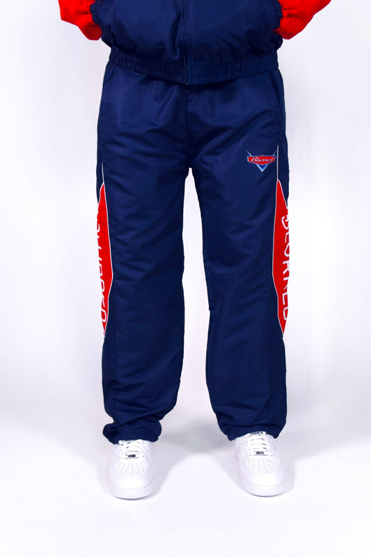 NAVY BLUE/ RED WINDBREAKER PANTS