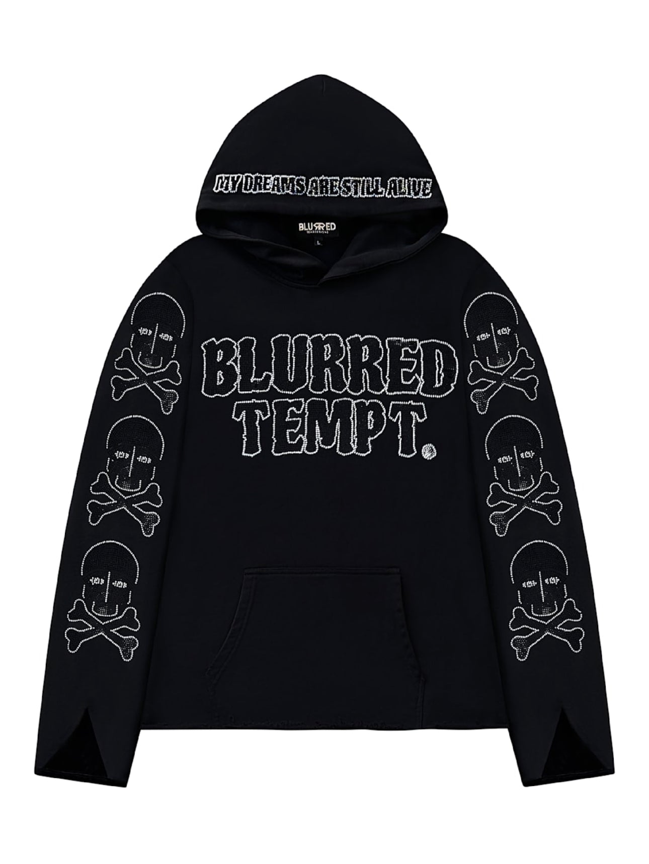 BLACK "BONESTONE" PULLOVER