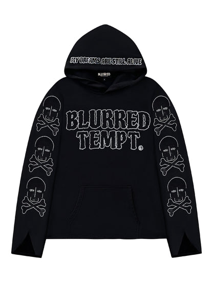 BLACK "BONESTONE" PULLOVER