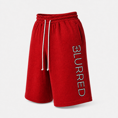 RED 3/4 THERMAL SHORTS