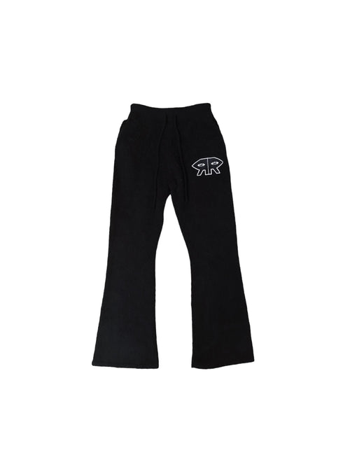 BLACK MOHAIR FLARES