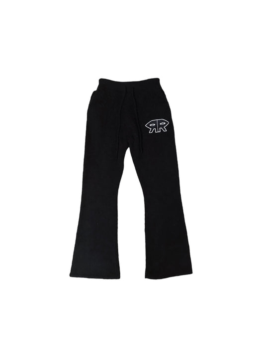 BLACK MOHAIR FLARES