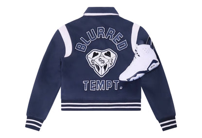 MIDNIGHT BLUE VARSITY JACKET